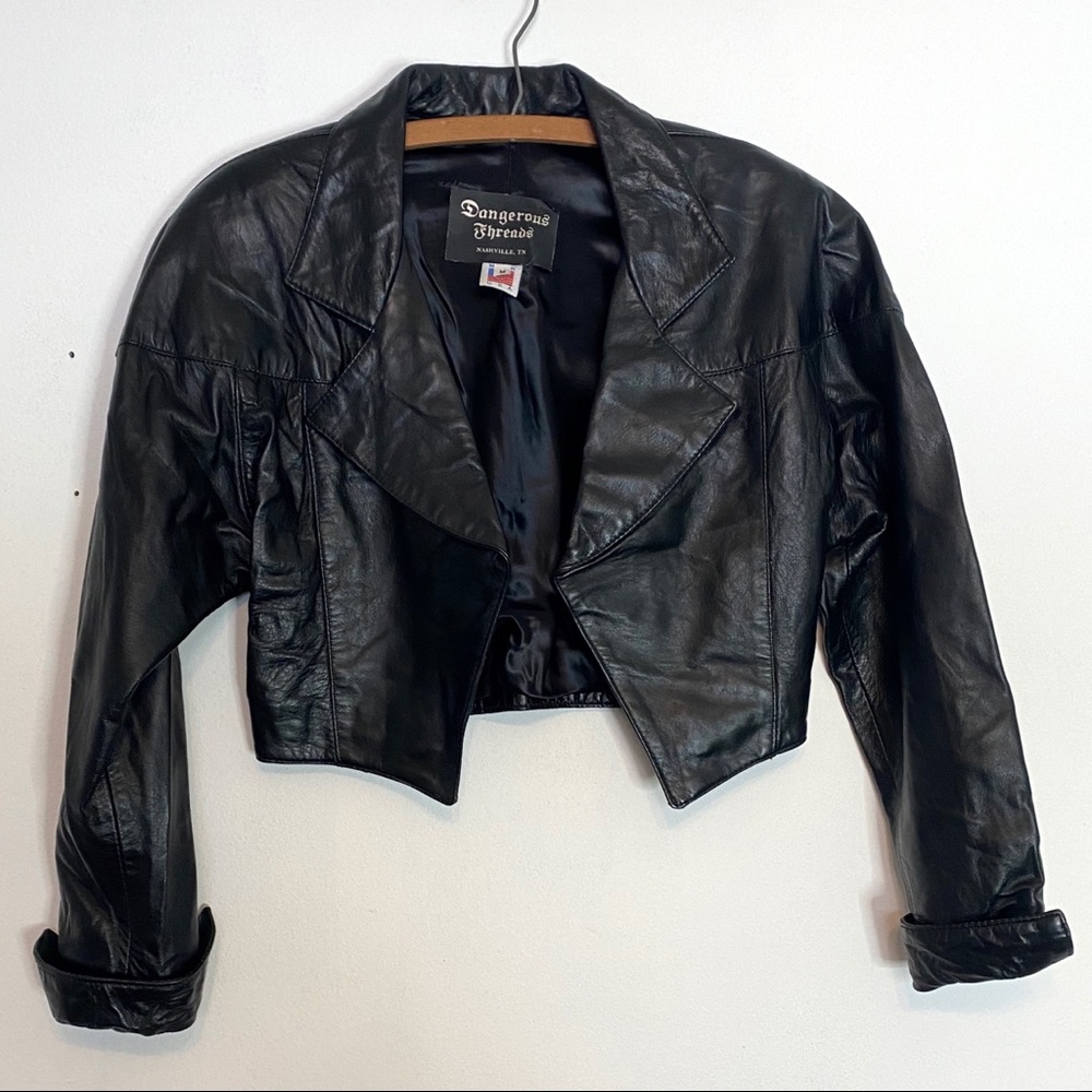 Dangerous Threads Nashville Cropped Biker Jacket M - Picture 1 of 6
